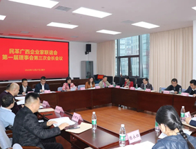 廣西民革企聯會召開第一屆理事會第三次會長會議