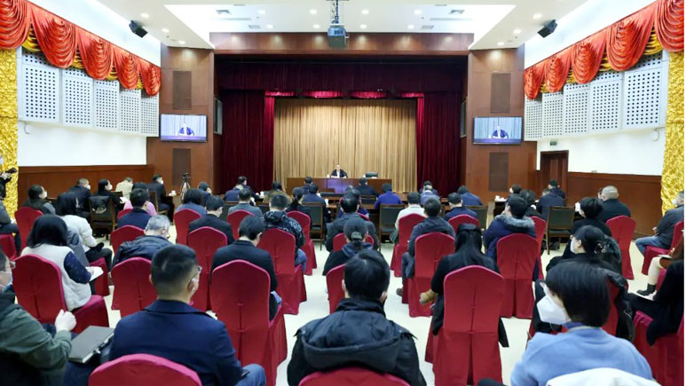 民革新一屆中央領導班子首次集體學習 鄭建邦作主題宣講報告