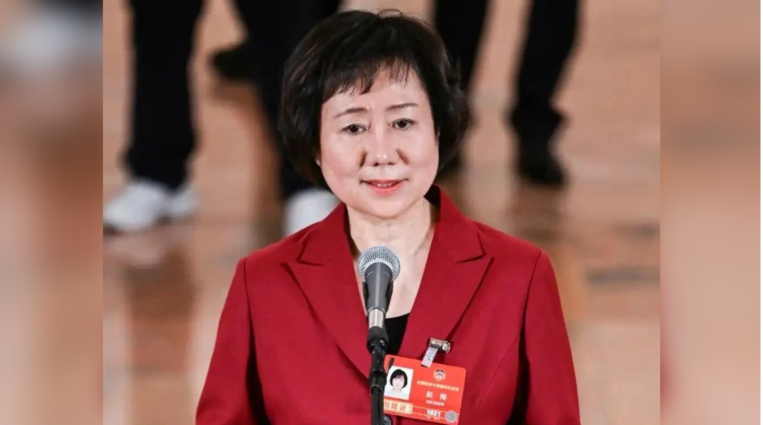 赵梅委员在第二场委员通道讲述中外文明交流故事