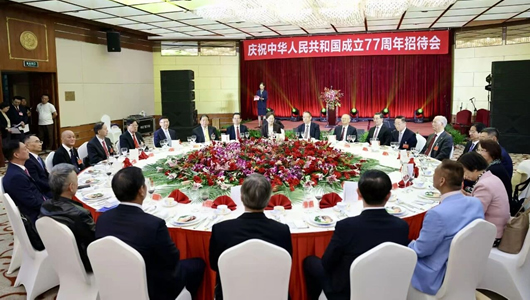 民革中央 中华中山文化交流协会举办招待会邀台港澳同胞和海外侨胞共迎国庆